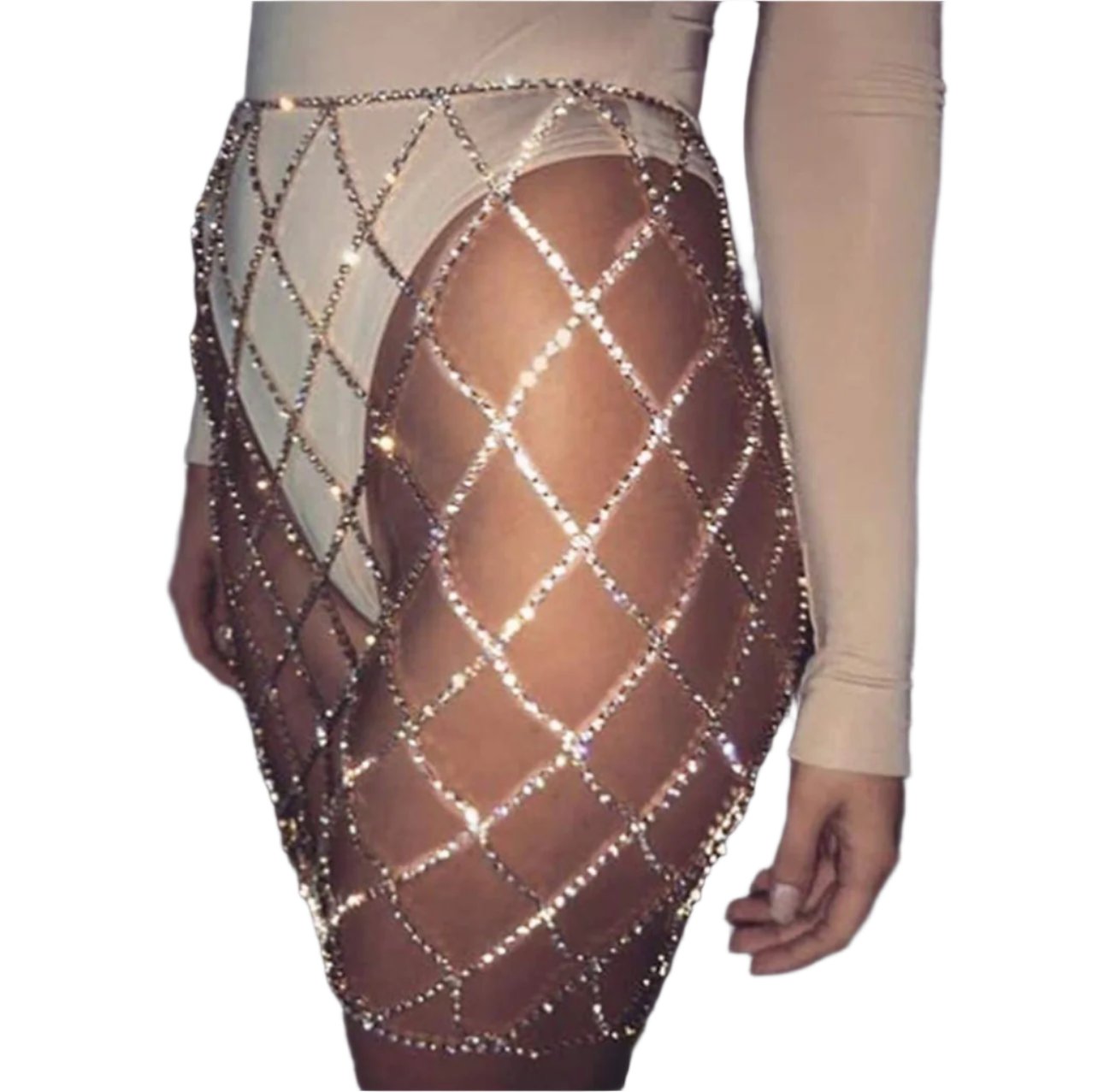 Waist Chain Swimsuit Coverup